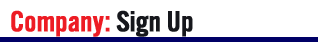 Company Sign-up
